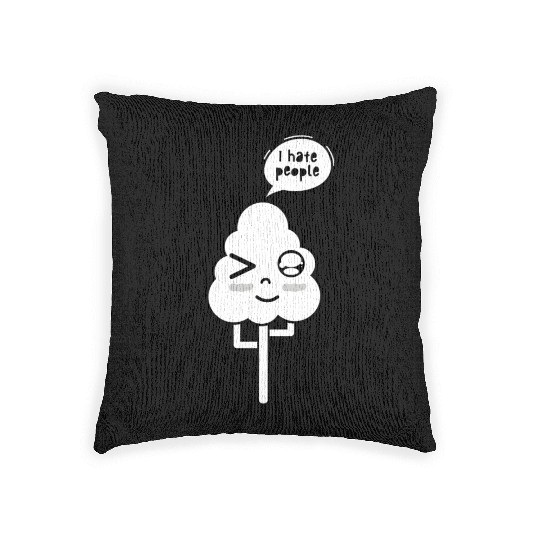 I Hate People Woven Pillows
