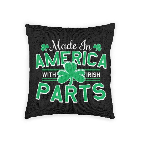 Made In America With Irish Parts Woven Pillows