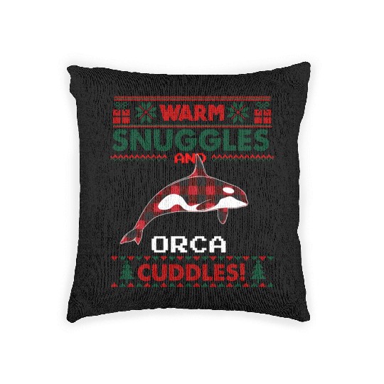 Orca Whale Pajama Ugly Woven Pillows