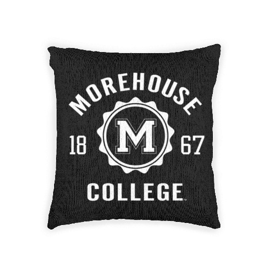 Morehouse Maroon Tigers Stamp Logo Officially Lice Woven Pillows