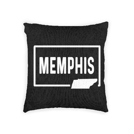 Memphis Tennessee Tn - Home Hometown Vacation Woven Pillows