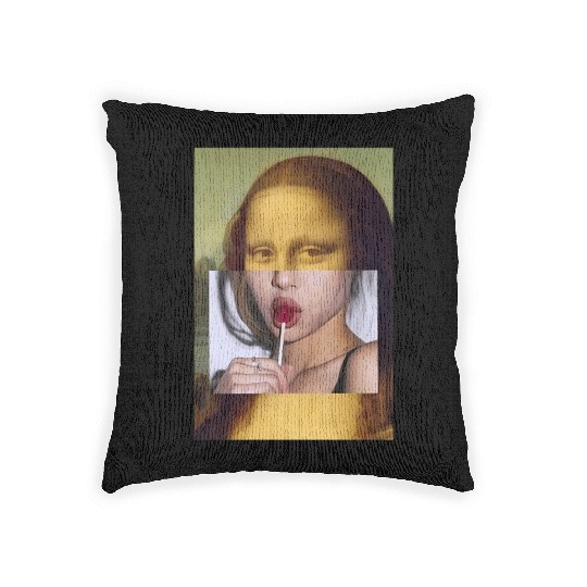 Mona Lisa Lollipop Mona Lisa Woven Pillows