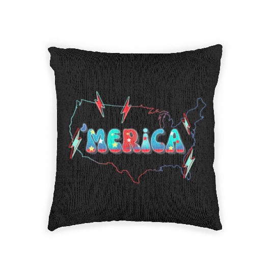 Merica Happy 4Th Of July Independence American Day Woven Pillows