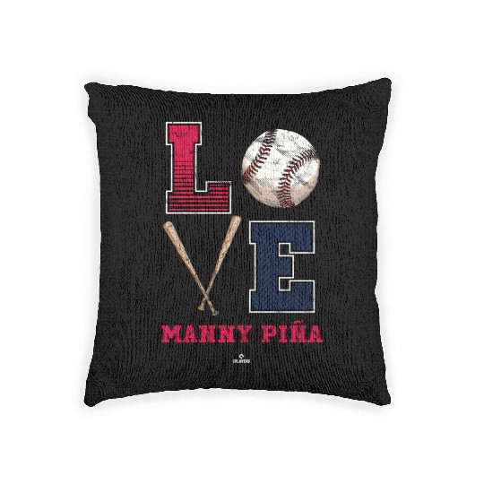 Love Ny A Ny A Atlanta Mlbpa Woven Pillows