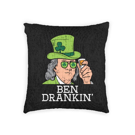 Ben Drankin Saint Paddys St Patric Day Woven Pillows