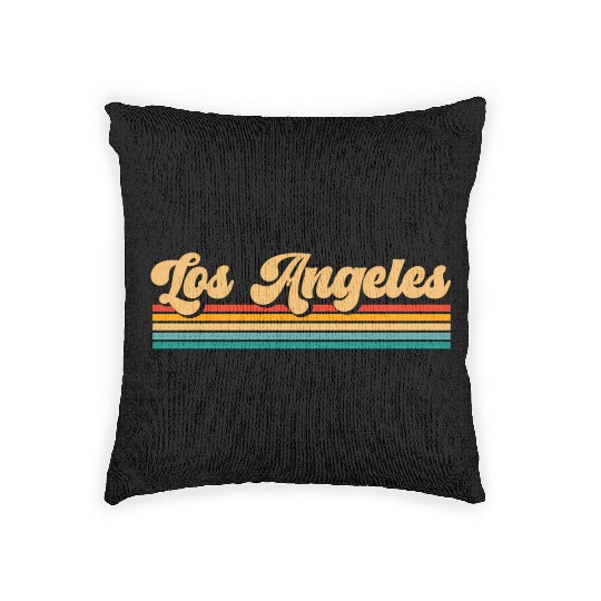 Retro Los Angeles Woven Pillows