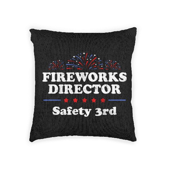 Firewor Director Safety 3Rd America Usa 4Th Of Woven Pillows