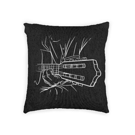 Guitar Player Guitarist Musician Women Men Woven Pillows