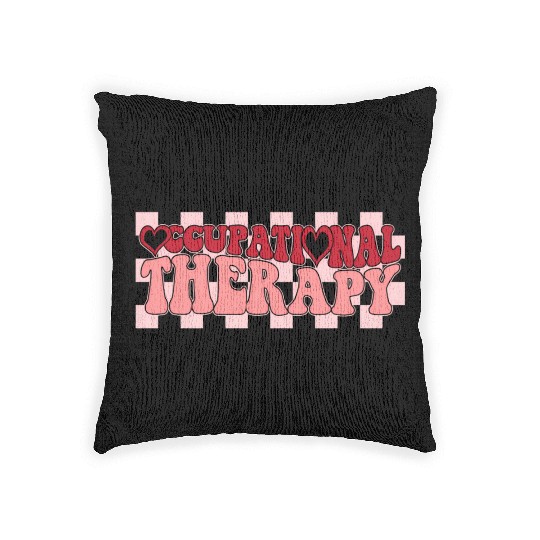 Groovy Occupational Therapy Therapist'S Day Woven Pillows