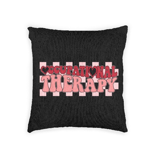 Groovy Occupational Therapy Therapist'S Day Woven Pillows