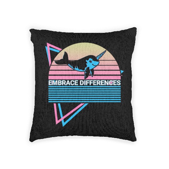 Narwhal Retro Woven Pillows