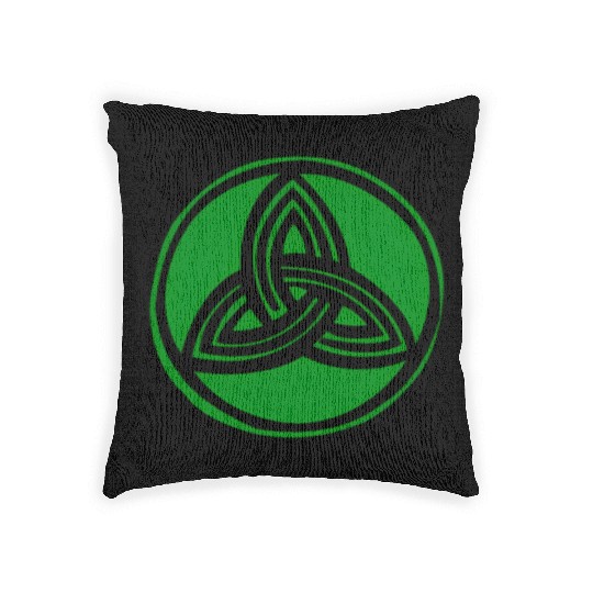 Irish Celtic Cross Trinity Knot St Patrick'S Day Woven Pillows