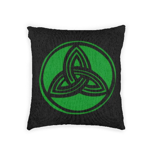 Irish Celtic Cross Trinity Knot St Patrick'S Day Woven Pillows