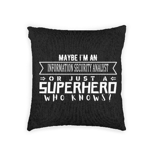 Working Profession Information Security Analyst Woven Pillows