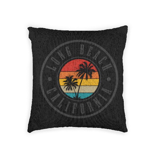 Long Beach California Woven Pillows