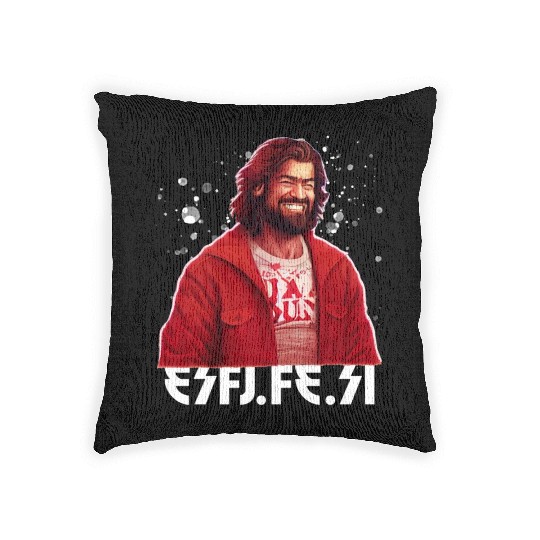 Harmonious Empathy: Embrace Your ESFJ Spirit Woven Pillows