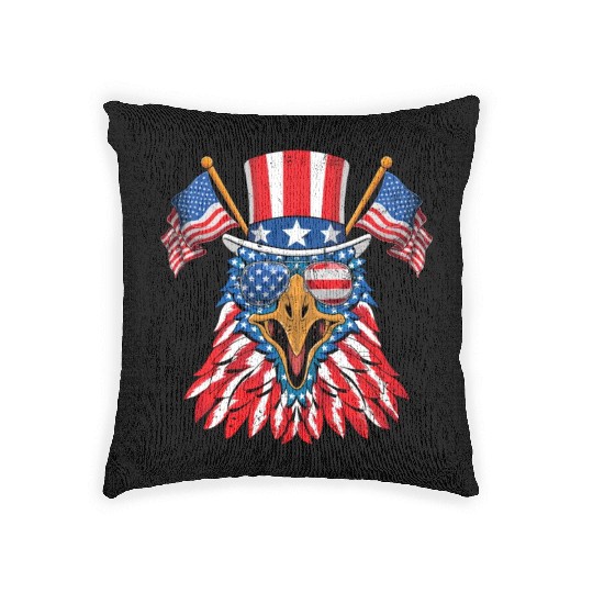 America Eagle USA Patriots American Pride Woven Pillows
