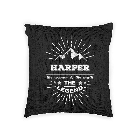 Harper The Woman The Myth The Legend Woven Pillows