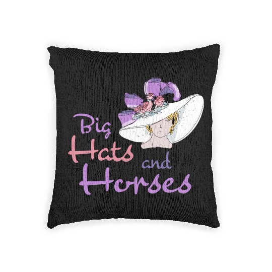 Big And Horses Derby Day Kentucky 2022-2023 Derby Woven Pillows
