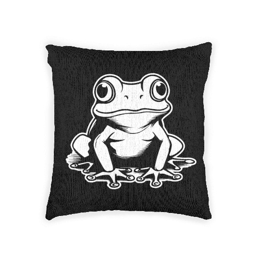 Frog Amphibian Toad Woven Pillows