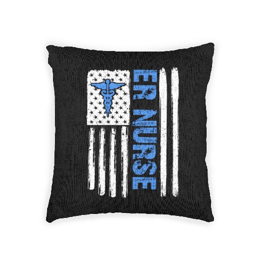 Er Nurse Emergency Room Nurse Woven Pillows