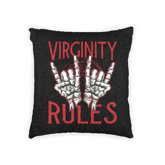 Virginity Rules Nerd Summer Camp Woven Pillows