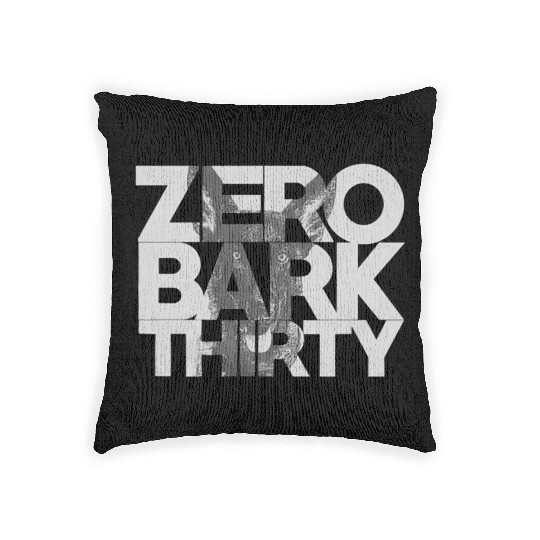 Zero Bark Thirty Belgian Malinois Military Dog Woven Pillows