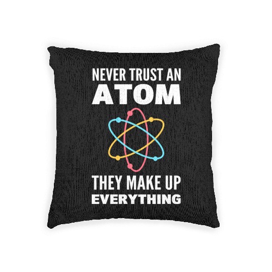 Funny Science Teacher Woven Pillows
