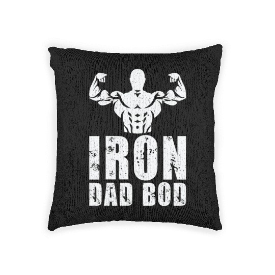 Fitness Fathers Day Gym Workout Training Coach Woven Pillows