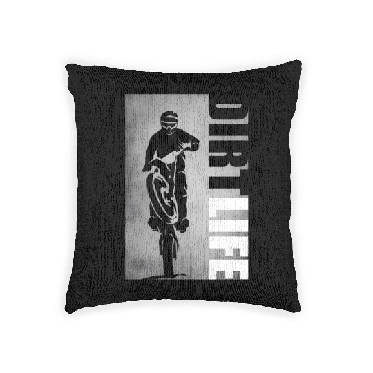 Dirt Bike Motocross Dirt Bike Woven Pillows