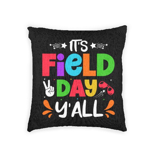 It's a field day y'all Woven Pillows