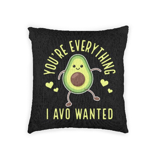 Avocado Lover Cute Gift Woven Pillows