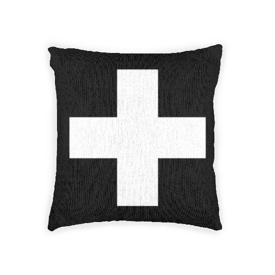 Swiss Cross Switzerland Flag Woven Pillows