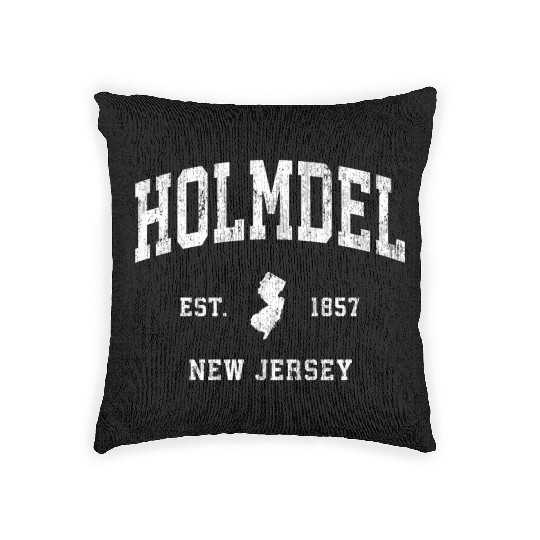 Holmdel New Jersey Nj Athletic Sports Woven Pillows