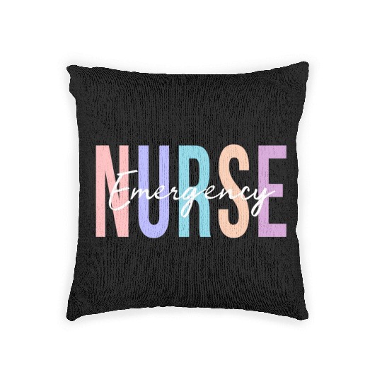 Er Nurse Emergency Room Nurse Registered Nurse Woven Pillows