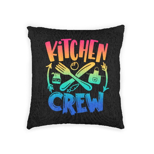 Kitchen Crew Back To School Team Field Day 2022 Woven Pillows