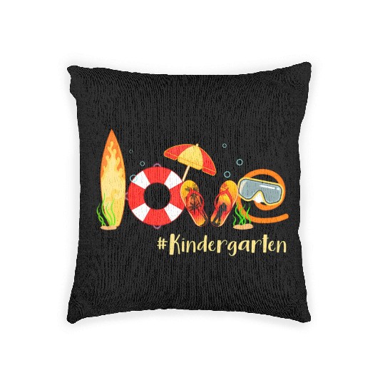 Love Kindergarten Summer Christmas In July Flip Woven Pillows