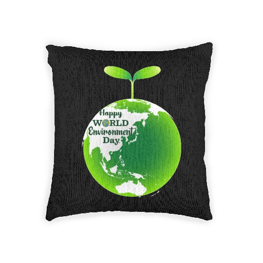 "Sustaining Our Earth: World Environment Day's Woven Pillows