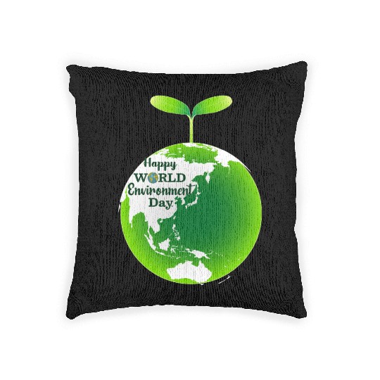 "Sustaining Our Earth: World Environment Day's Woven Pillows