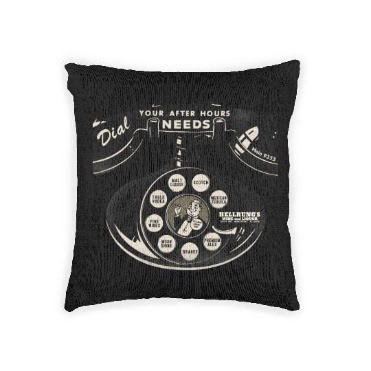 Vintage St. Louis Liquor Store Woven Pillows
