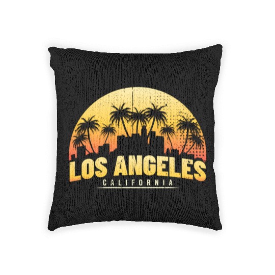 Los Angeles - California - Aestehtic - Woven Pillows