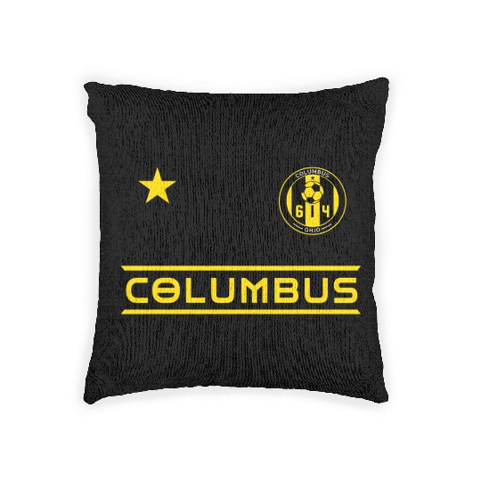Columbus Ohio 614 Starer Woven Pillows