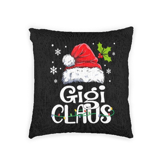 Gigi Claus Family Pj Woven Pillows