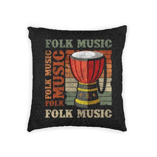 Music Brass Band Orchestra Folk Musicians Woven Pillows