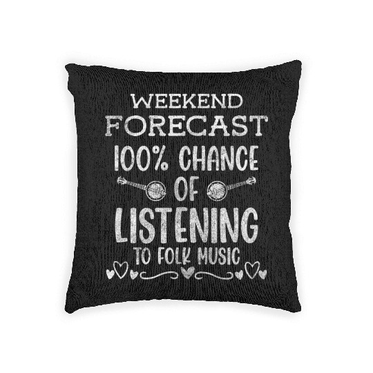 Folk Music Brass Band Orchestra Musicians Woven Pillows