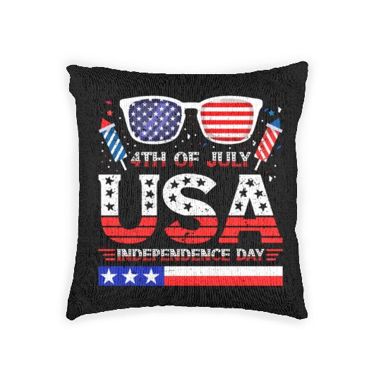 4th July USA Independence Day All American Pride Woven Pillows