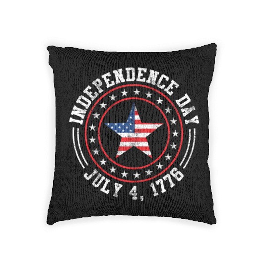 Independence Day 4 July 1776 USA Patriotism Woven Pillows