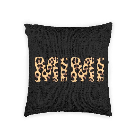 Mimi Leopard Print Animal Print Safari Grandma Woven Pillows