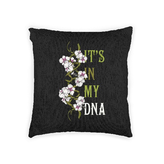 Orchid Flower Plant Lover Women Florist Orchid Woven Pillows