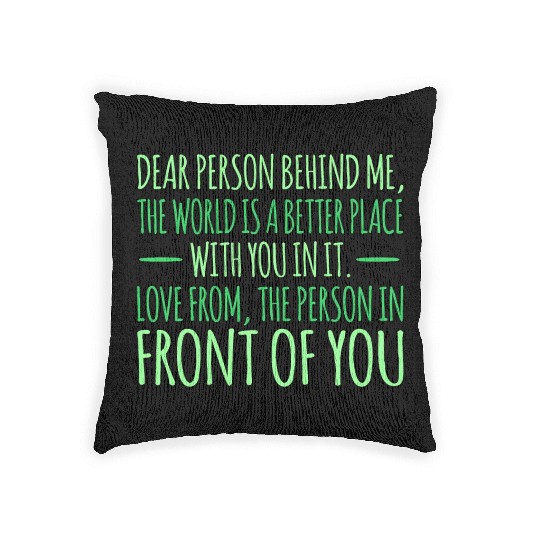 Person Behind Metal Health Awareness Supporter Woven Pillows